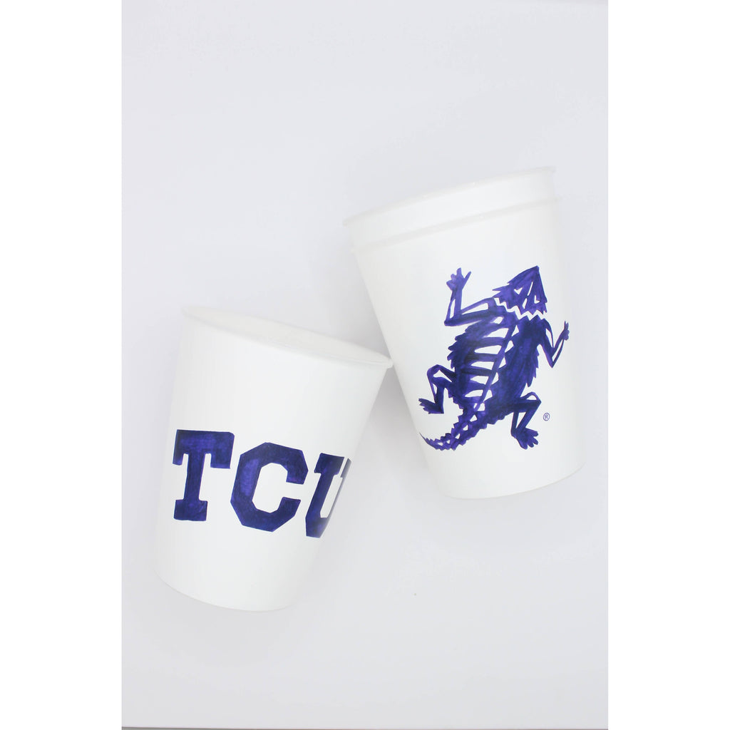 TCU Horned Frogs Reusable Cup Set (set of 10)