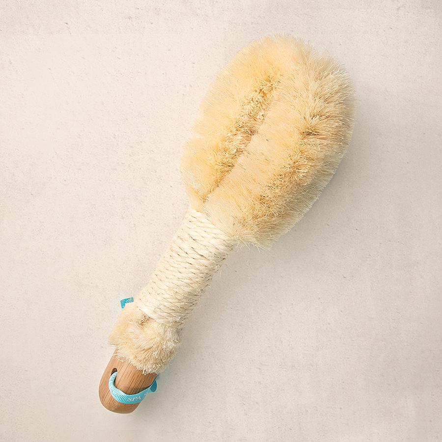 Long Dry Body Brush - Bamboo