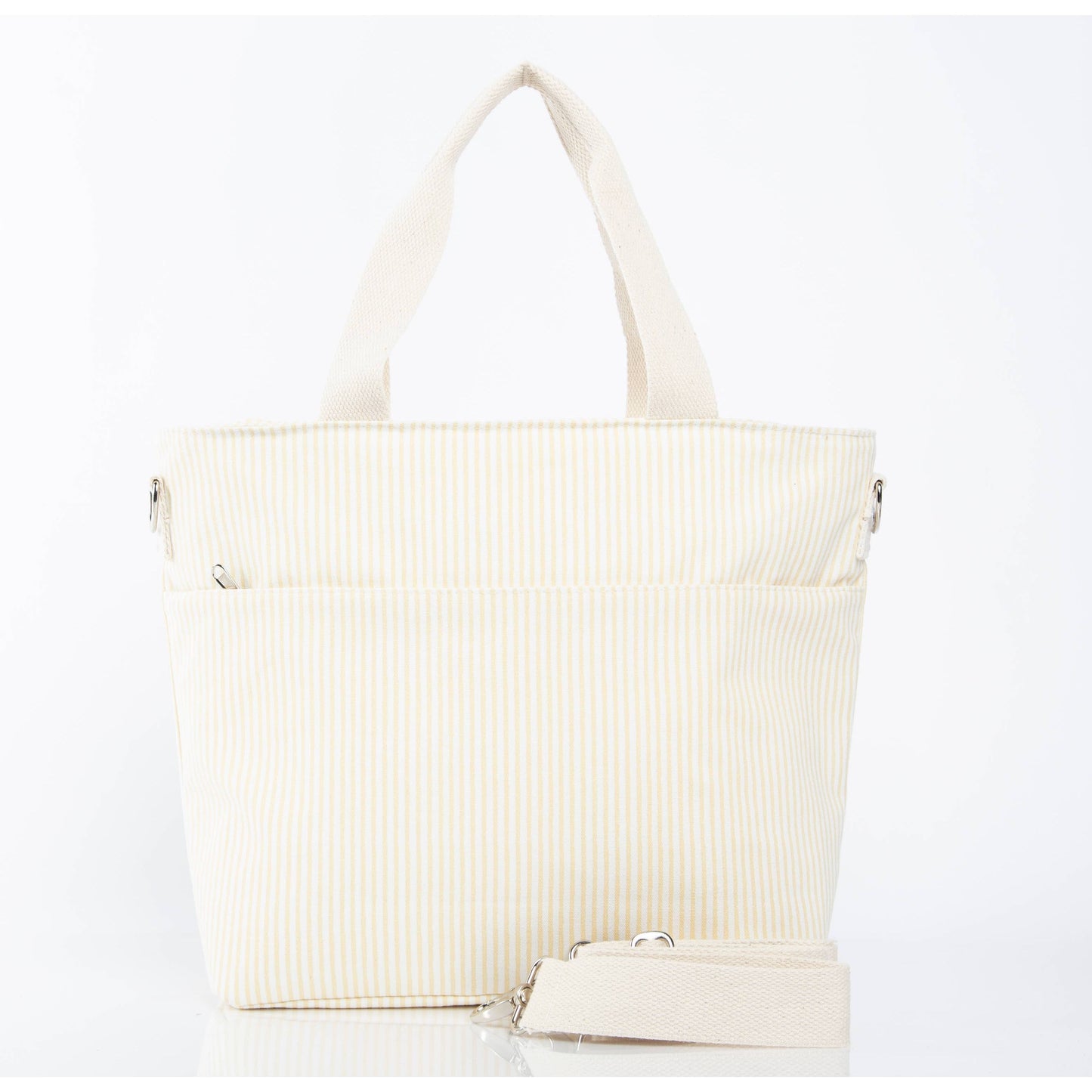 CB STATION - Stripes Cooler Tote: Gray