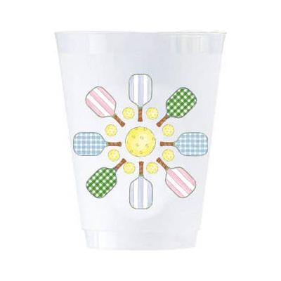 Pickleball Flower Shatterproof Cups