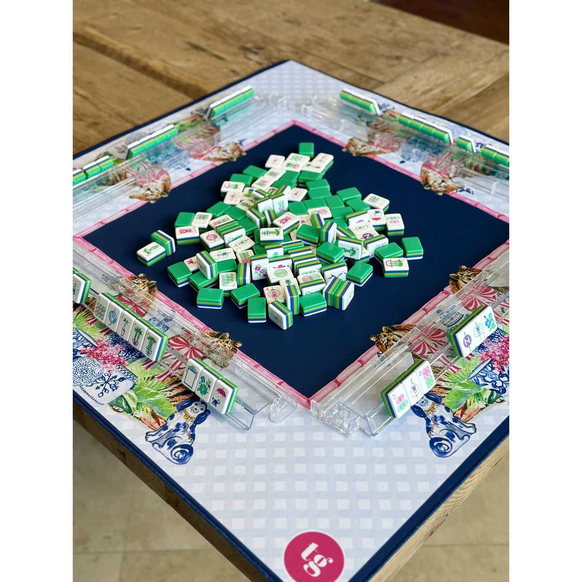 TAYLOR GRAY - Mahjong Mat Chinoiserie Tigers