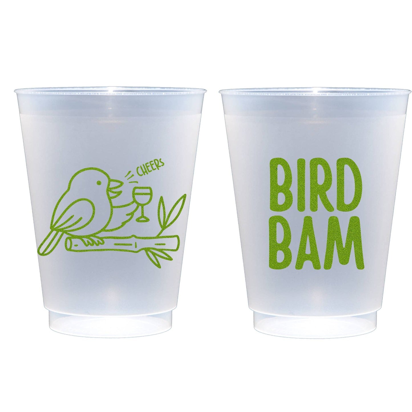 Two Funny Girls - Mahjong - Bird Bam Frosted Cup (8 ct bag)