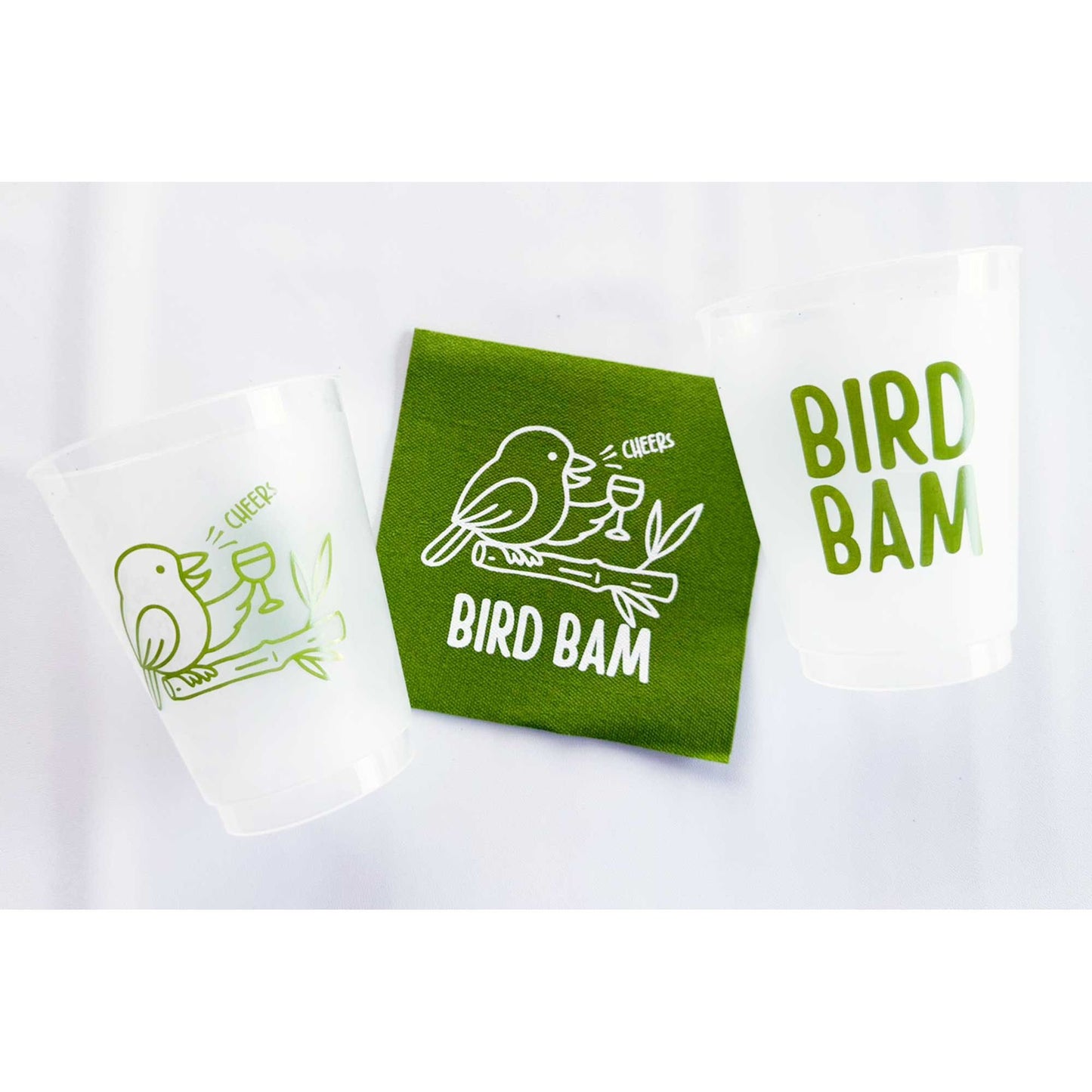 Two Funny Girls - Mahjong - Bird Bam Beverage Napkin {20 ct Pack}