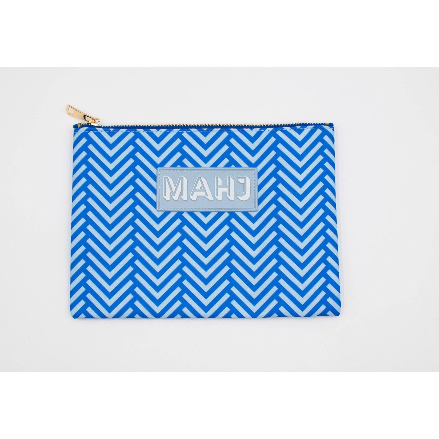 My Fair Mahjong - Premium Mahjong Card & Accessory Bag: Arrows- Blue