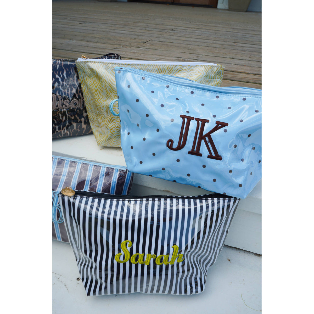 Clear Coat Bag for Embrodiery - Fall Collection: Chocolate Stripes - KENZKUSTOMZ