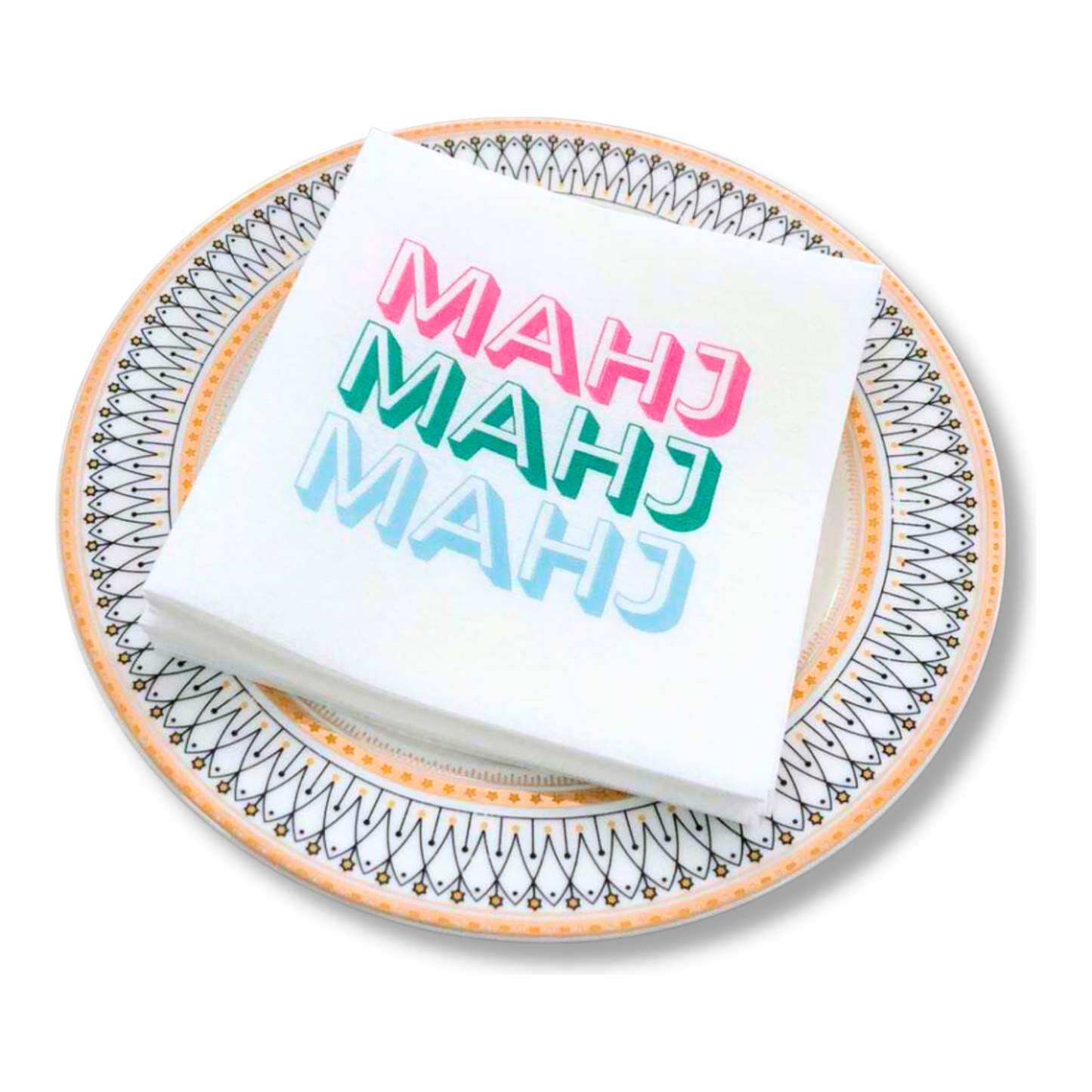 My Fair Mahjong - Mahj Mahj Mahj Cocktail Napkins - 50-Pack | 5'' x 5''