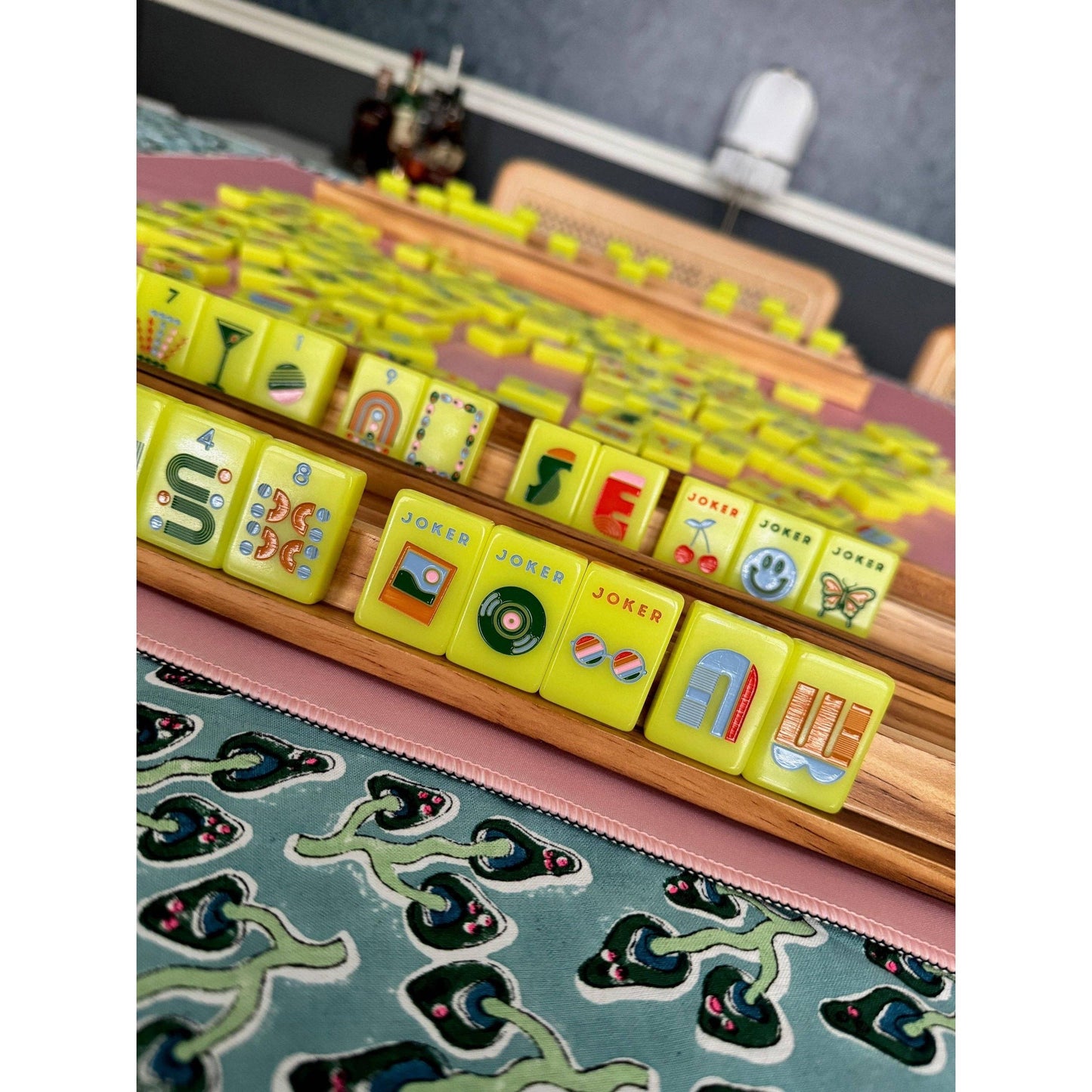 Peace Love Mahjong - Mod Tiles - Chartreuse: Chartreuse
