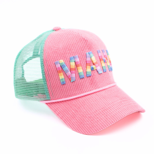 My Fair Mahjong - MAHJONG HAT | Corduroy Trucker | MAHJ: Blue