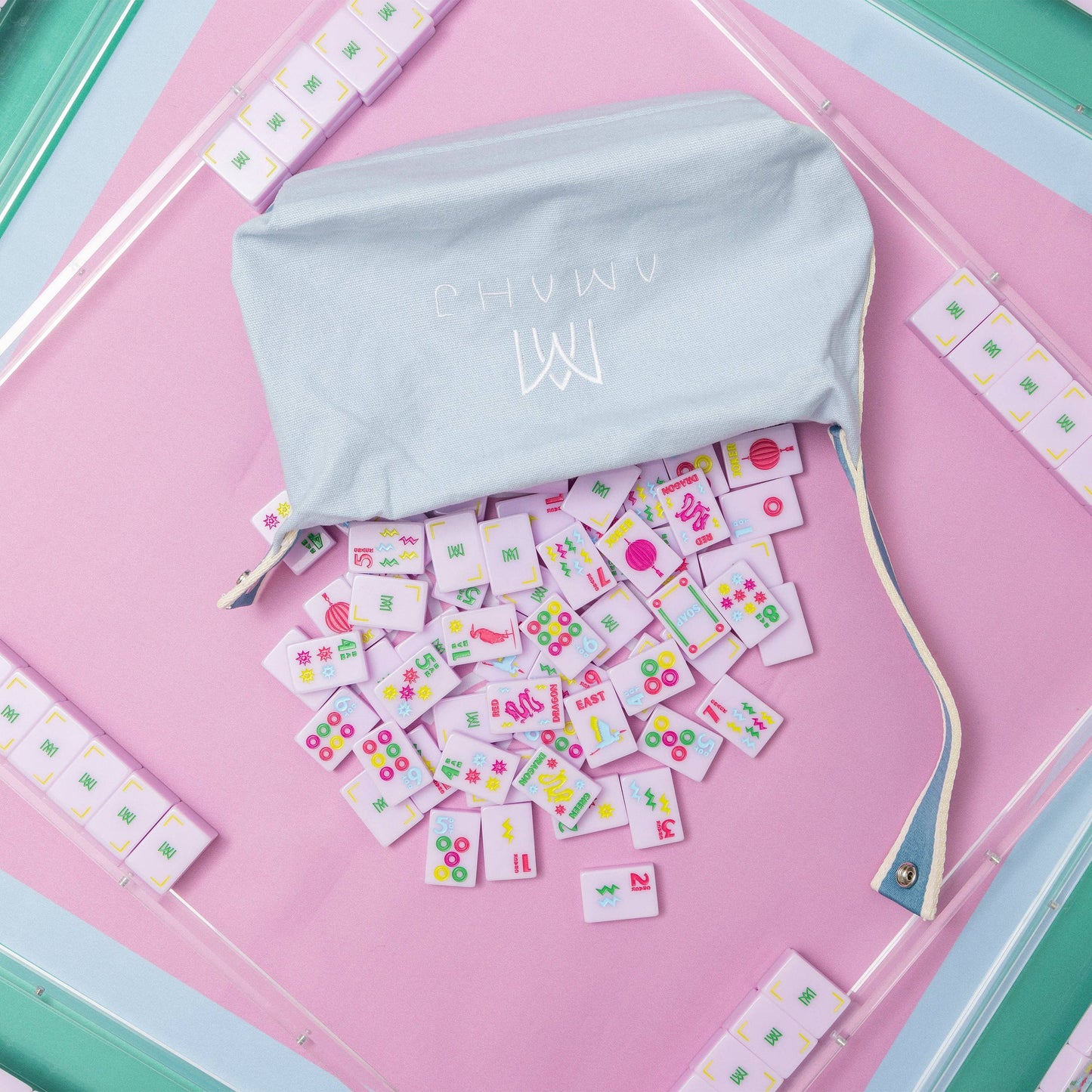 Amahj Line - Signature Engraved Tile Set- Lilac