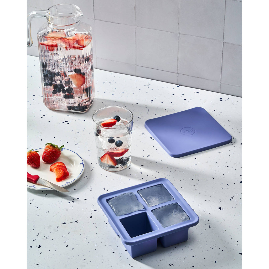 Extra Large XL Cocktail Cube Silicone Ice Tray: Charcoal