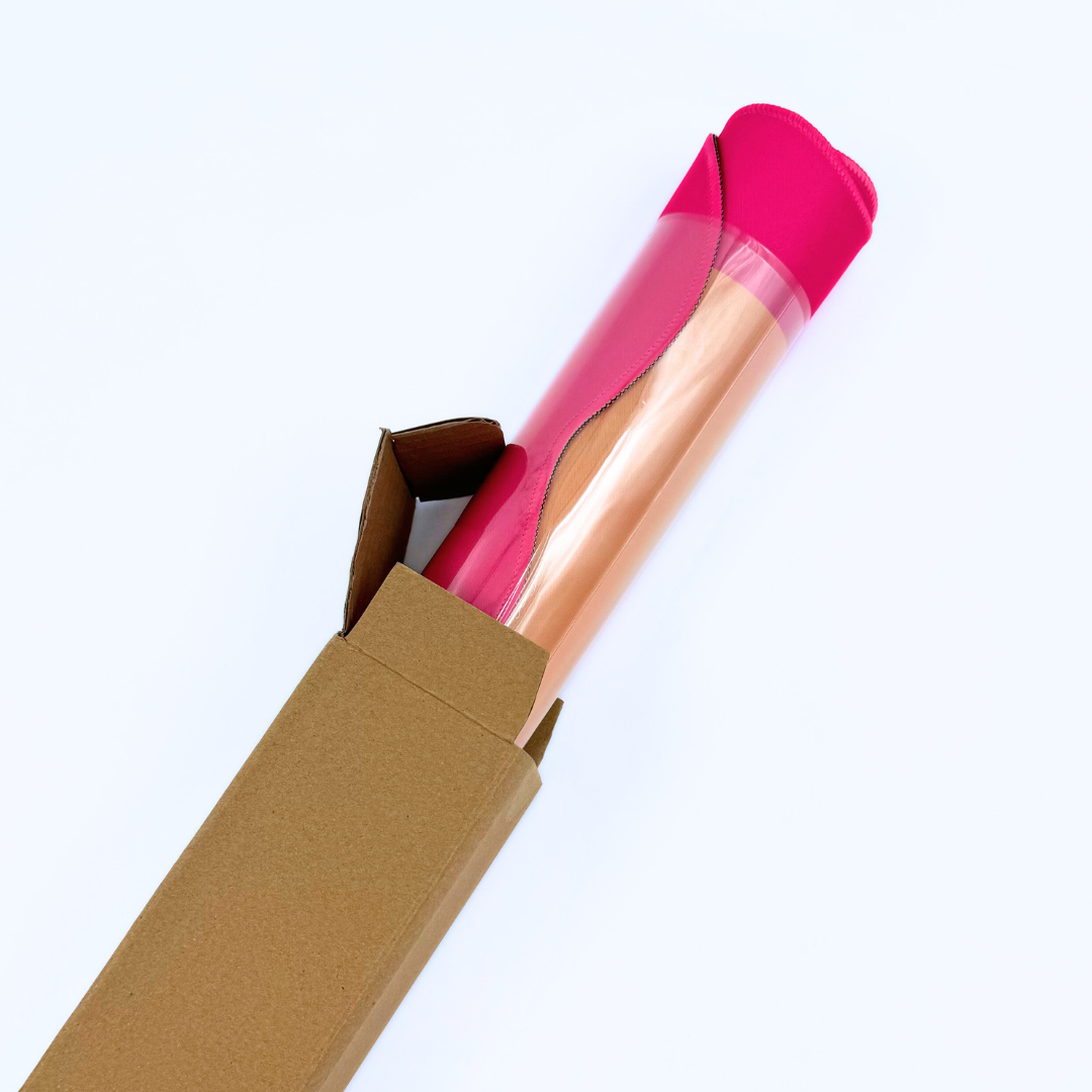 My Fair Mahjong - MINI MAHJONG MAT  |  Orange Center- Pink Scallop