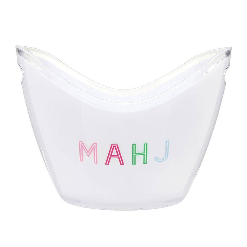 Slant Collections - Acrylic Beverage Bucket - Mahj: 10.8" x 8" x 8" dia