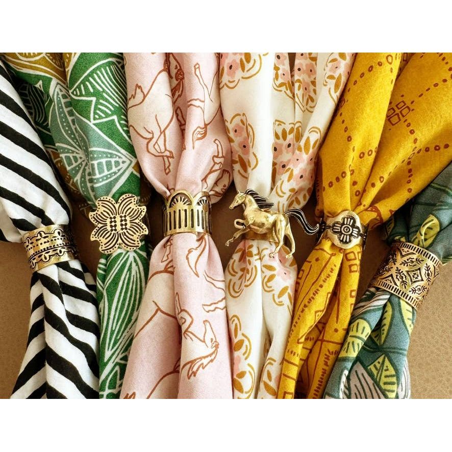 Amy Brass Bandana Slide Ring