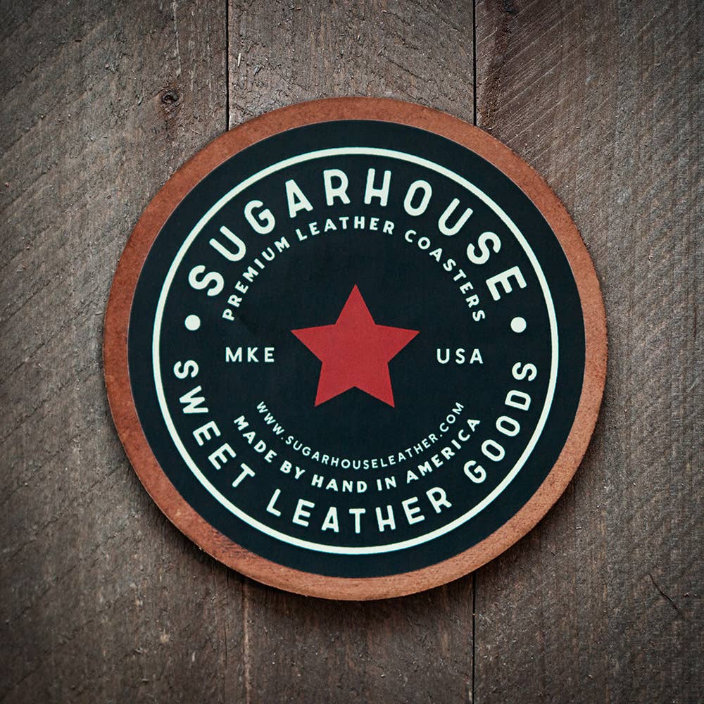 Sugarhouse Leather - Lake Leather Coaster