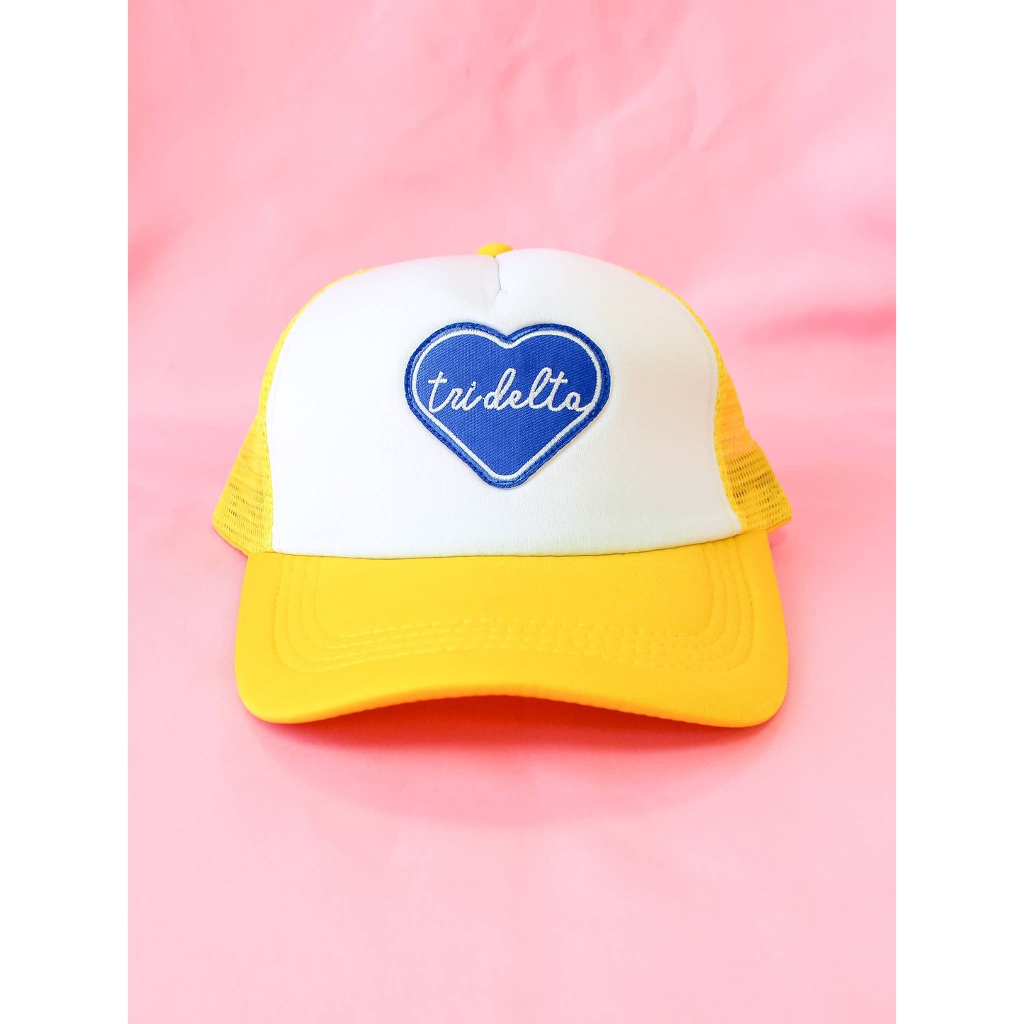 DELTA DELTA DELTA Sorority Heart Trucker Hat