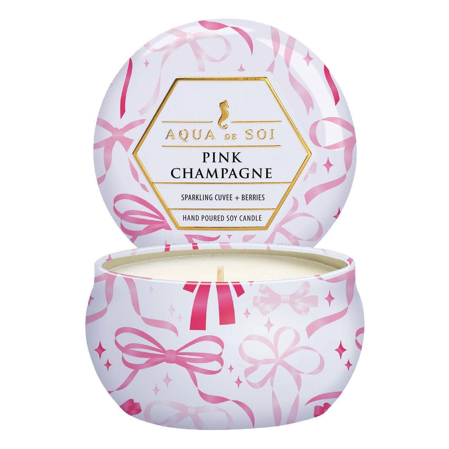 Pink Champagne 4oz Limited Edition Tin Candles