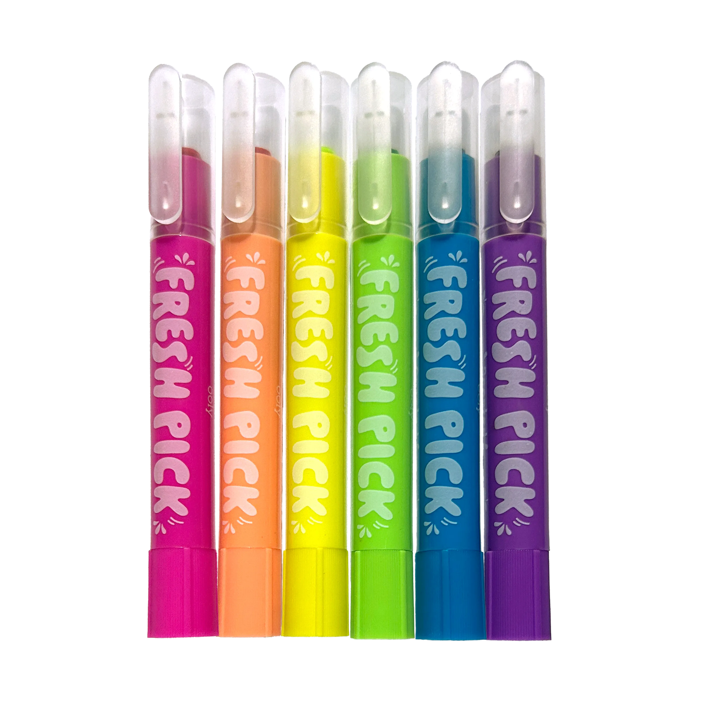 OOLY - Fresh Pick Apple Scented Gel Crayons - Set of 6