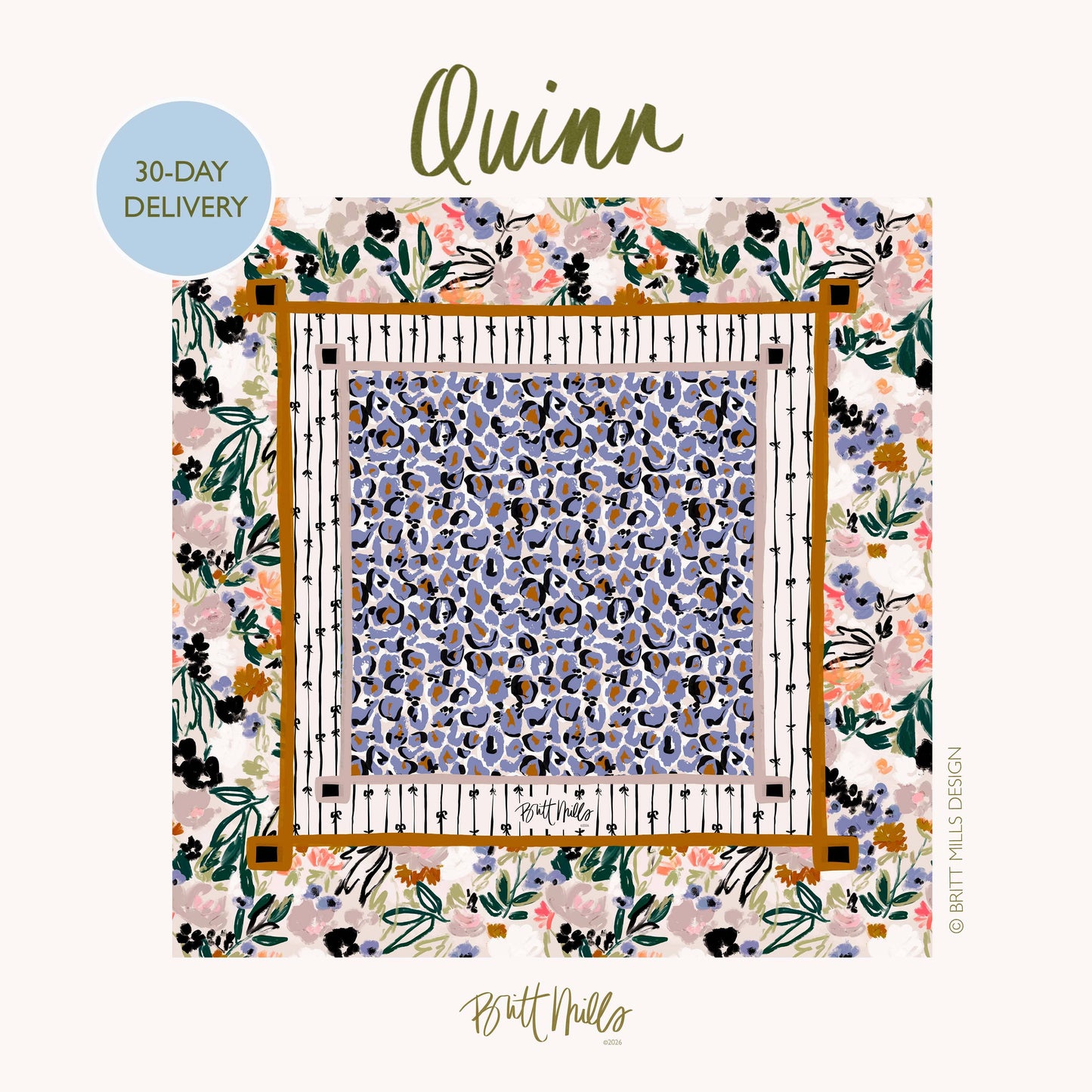 Britt Mills Design - Britt Mills Mahjong Mats (Non-Neoprene): Quinn