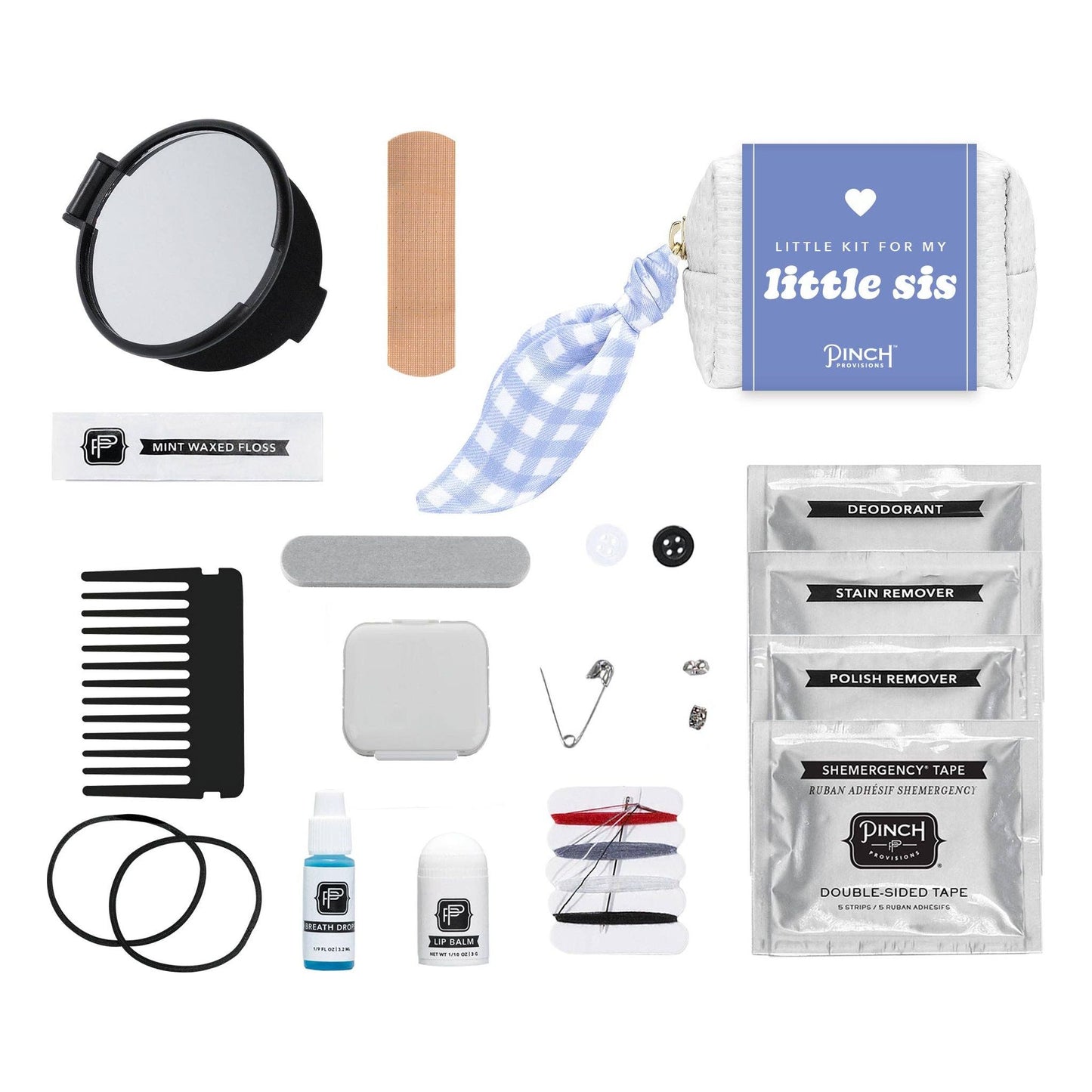 Sorority Little Sis Minimergency Kit: Purple Gingham