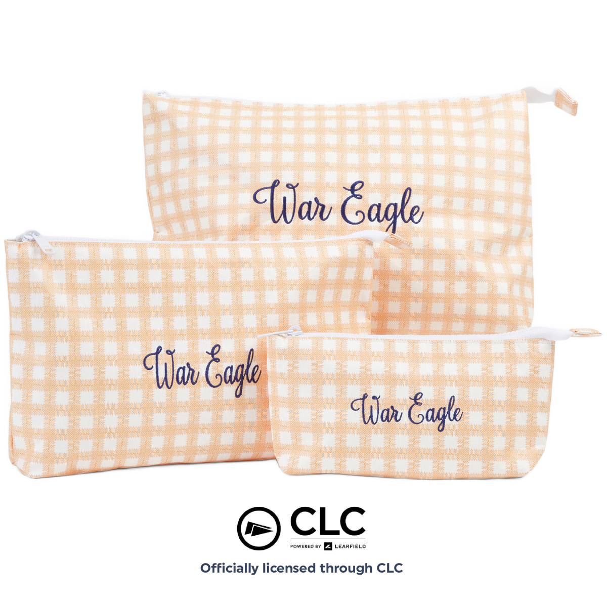 Wipstitch - Auburn Tyvek® Zipper Pouches: Small