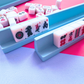 My Fair Mahjong - MINI MAHJONG MAT  | Blue Center- Green Scallop
