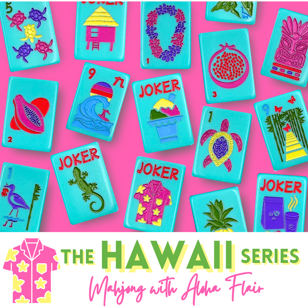 花好財旺 マルチカラー My Fair Mahjong - THE HAWAII SERIES | Mahjong Tile Set with Aloha