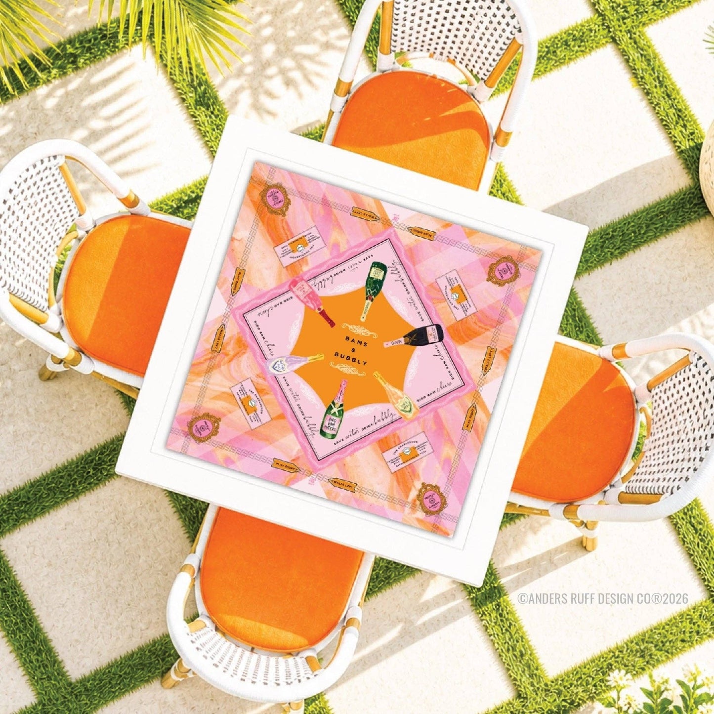Anders Ruff Design Co. - Bams & Bubbly Mahjong Mat