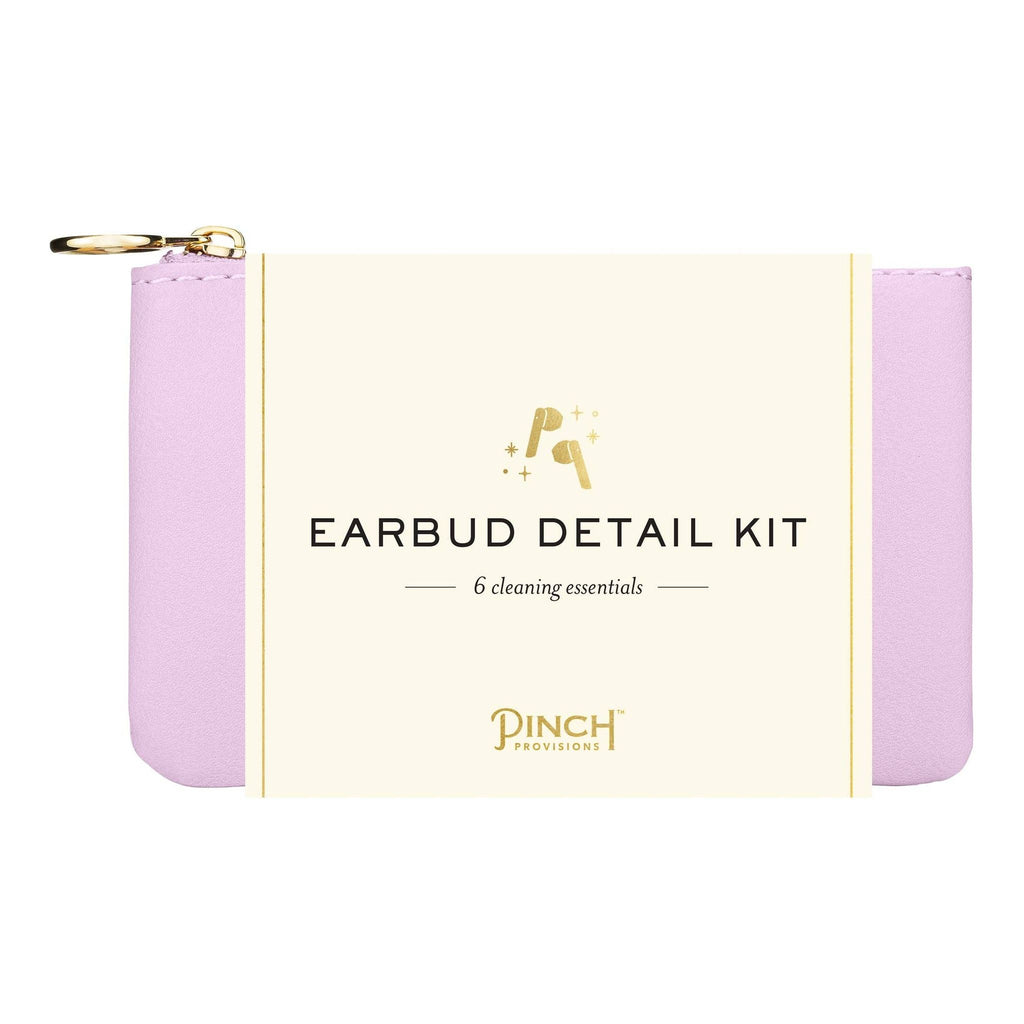 Earbud Detail Kit | Vegan Leather, Unique Tech Gifts: Blush Vegan Leather Pouch