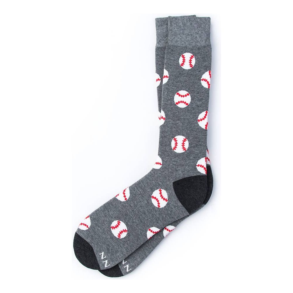 Pitch Please Baseball Sock: Navy blue carded cotton / Med/Lg