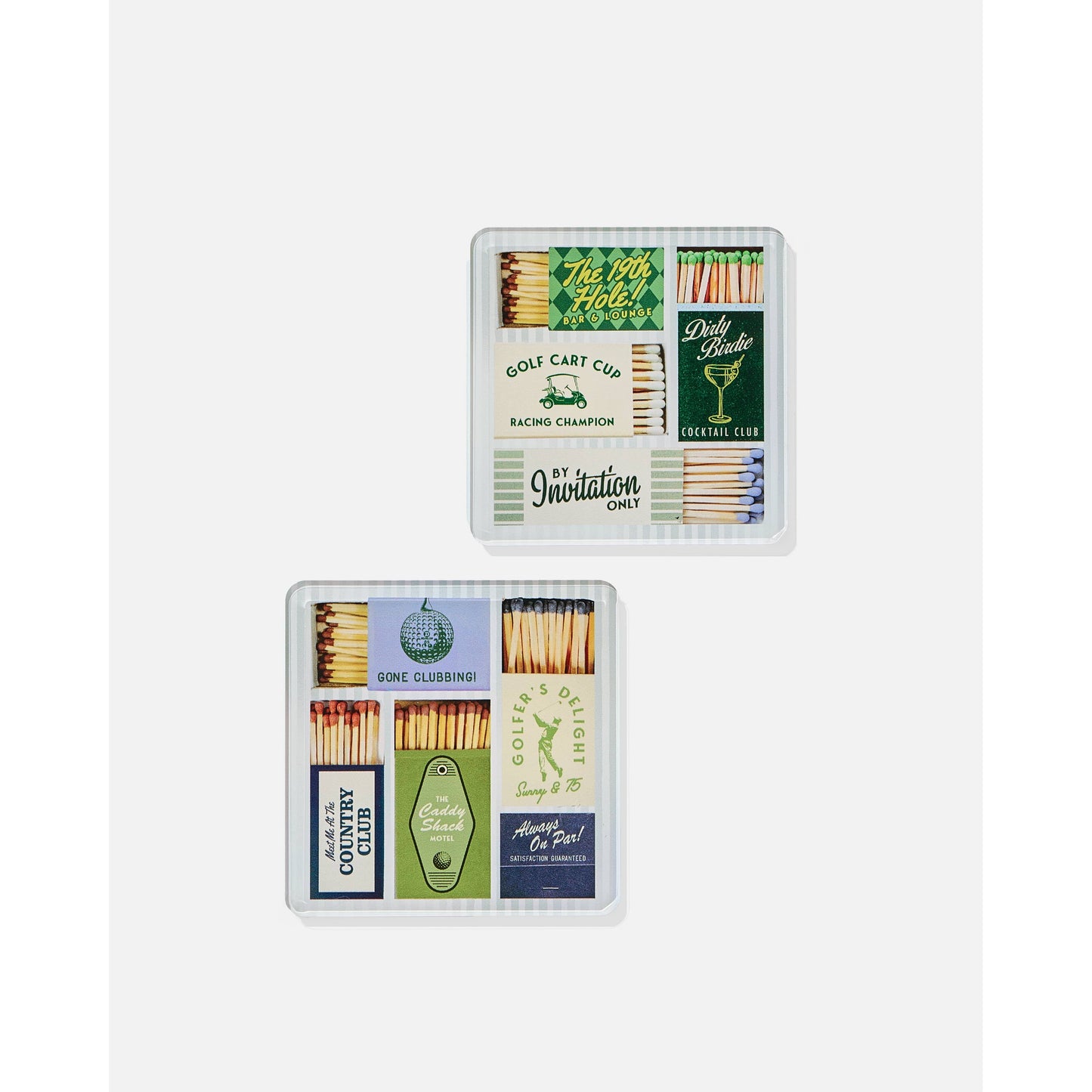 Tart By Taylor - Golf Matchbook Coasters: Boxed Set of 4