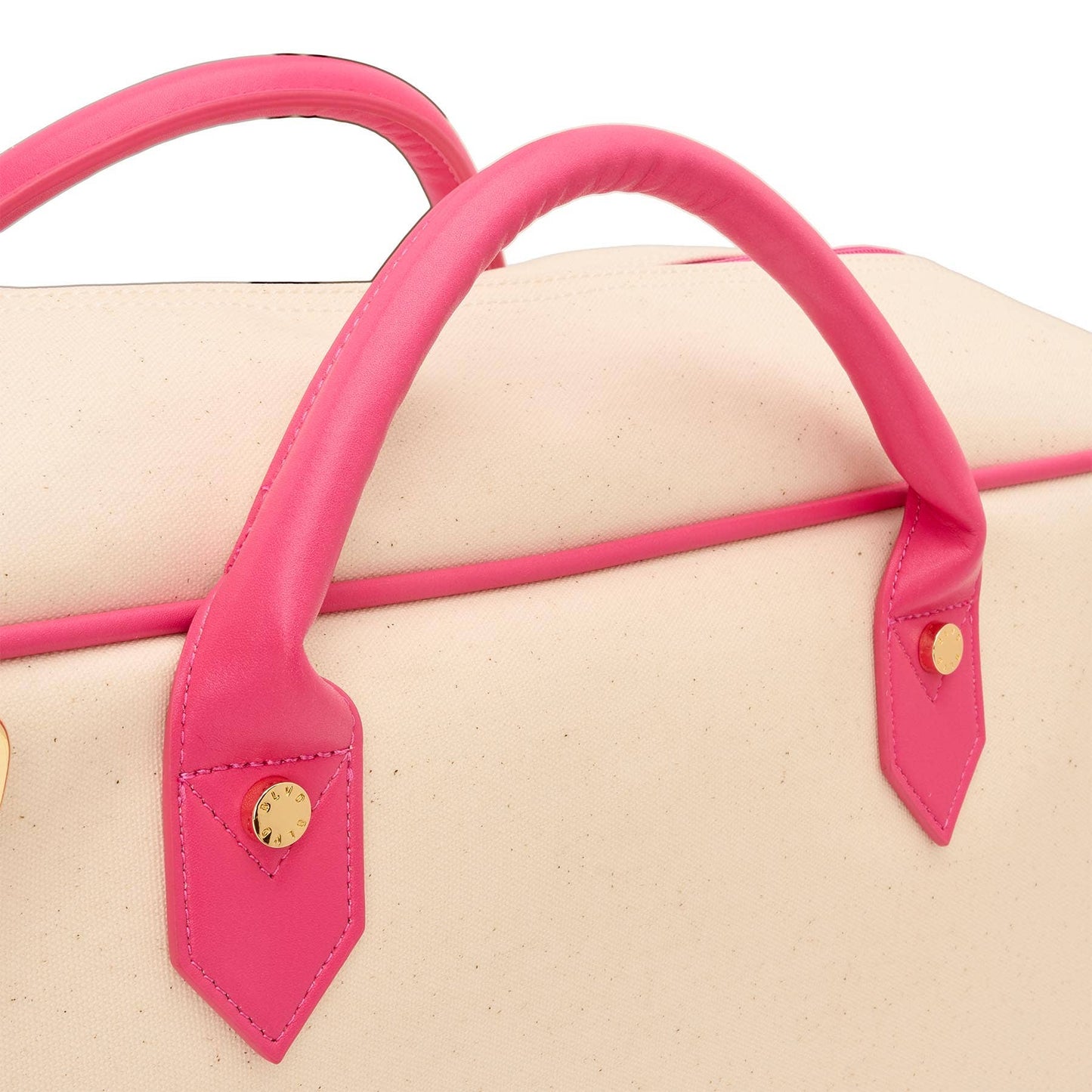 Boulevard - "Margo" Natural Mahjong Tote : PINK PUNCH