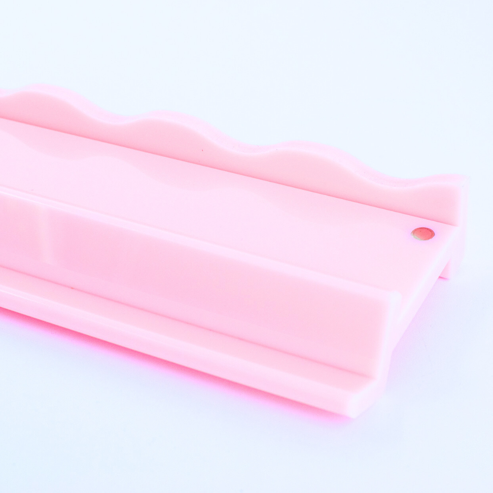 My Fair Mahjong - MAHJONG RACK PUSHER ADD ON-MAGNETIC | Premium Acrylic Set(4): Transparent-Wavy-Green