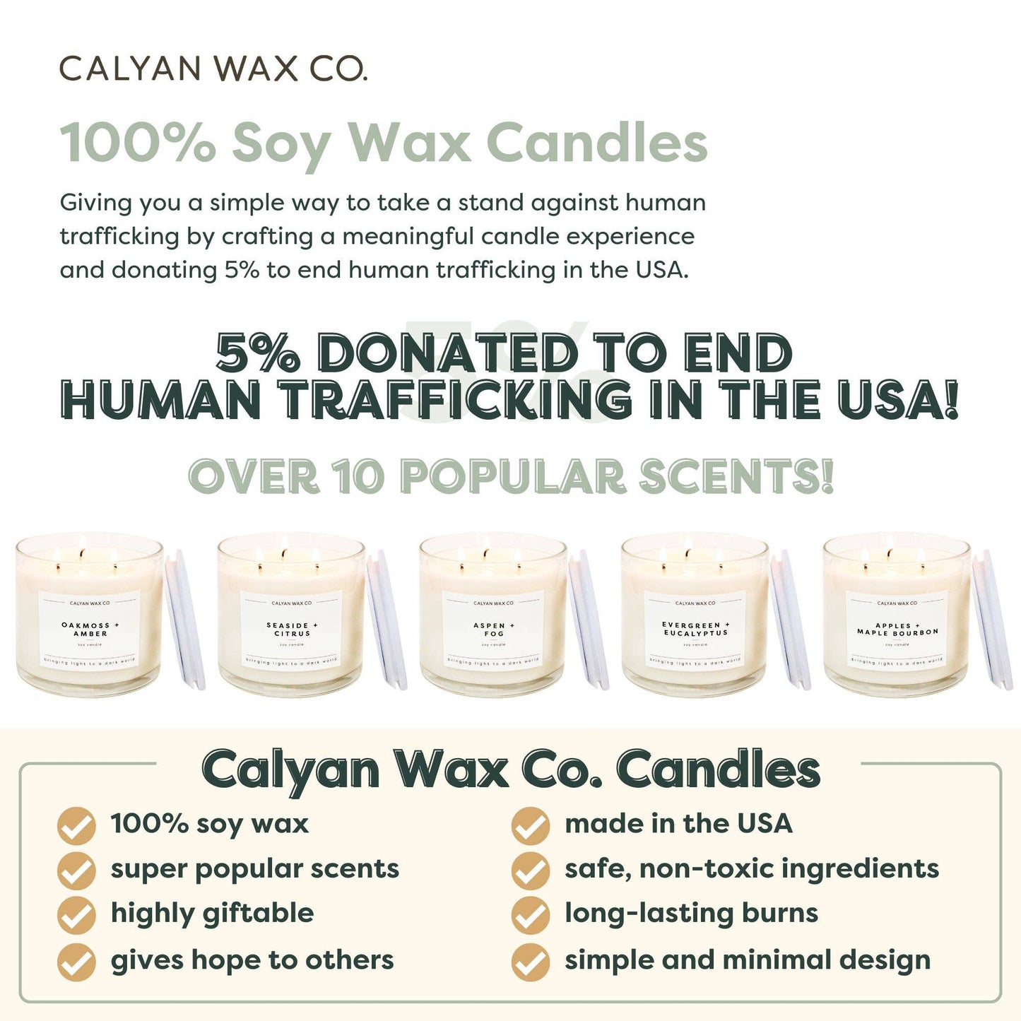 Calyan Wax Co. - Home + Holiday - 3 Wick Clear Glass Tumbler Soy Candle