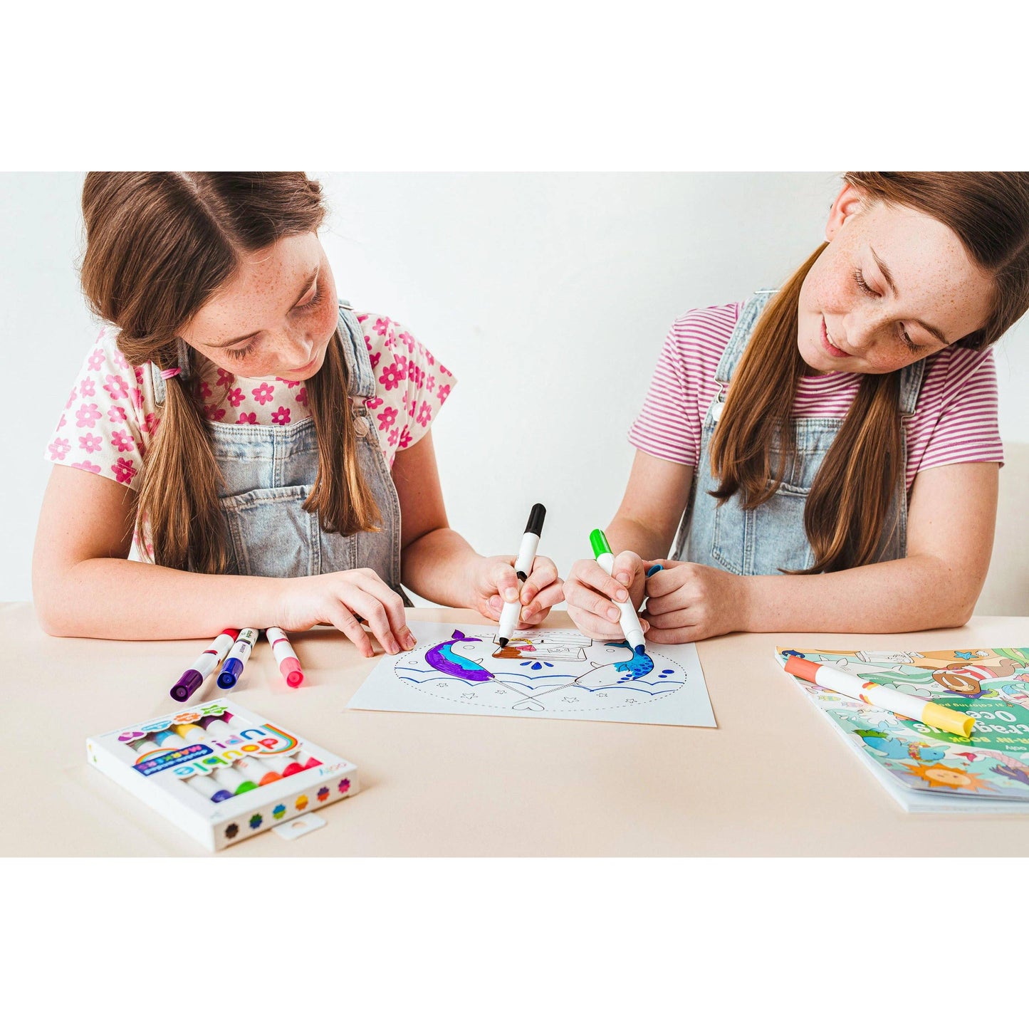 Double Up! Double-Ended Crayons (Set of 6 / 12 Colors)