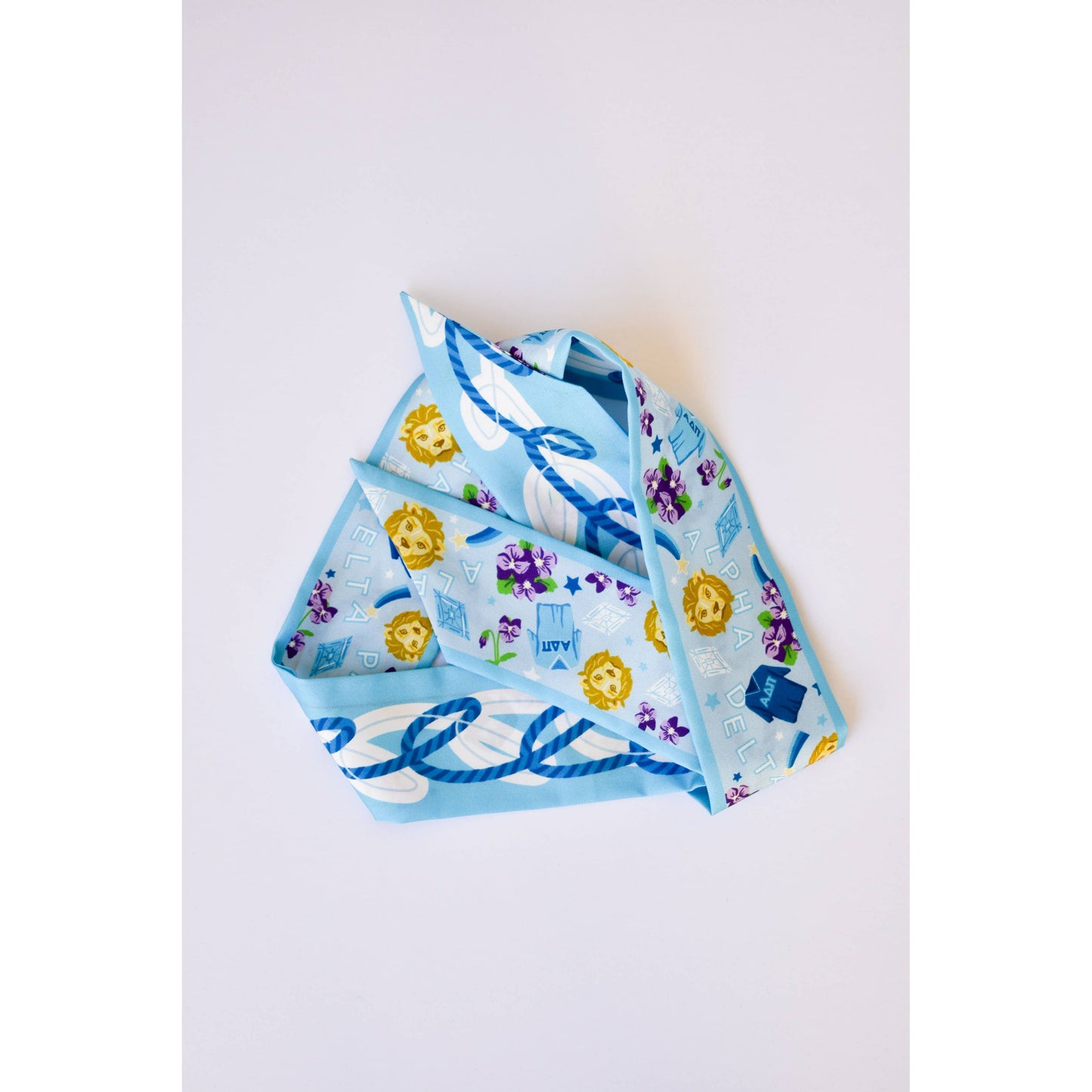 Saturday Silks - Alpha Delta Pi Skinny Scarf