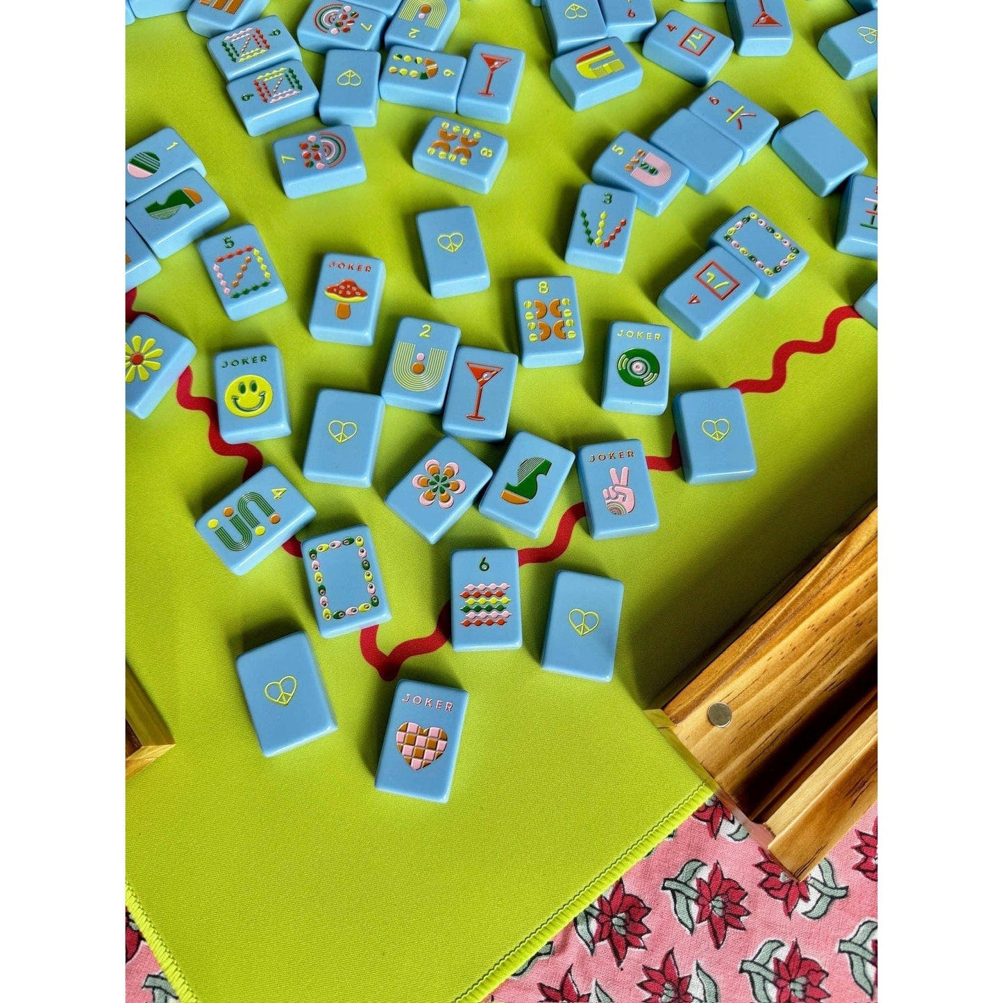 Peace Love Mahjong - Mod Tiles - French Blue: French Blue