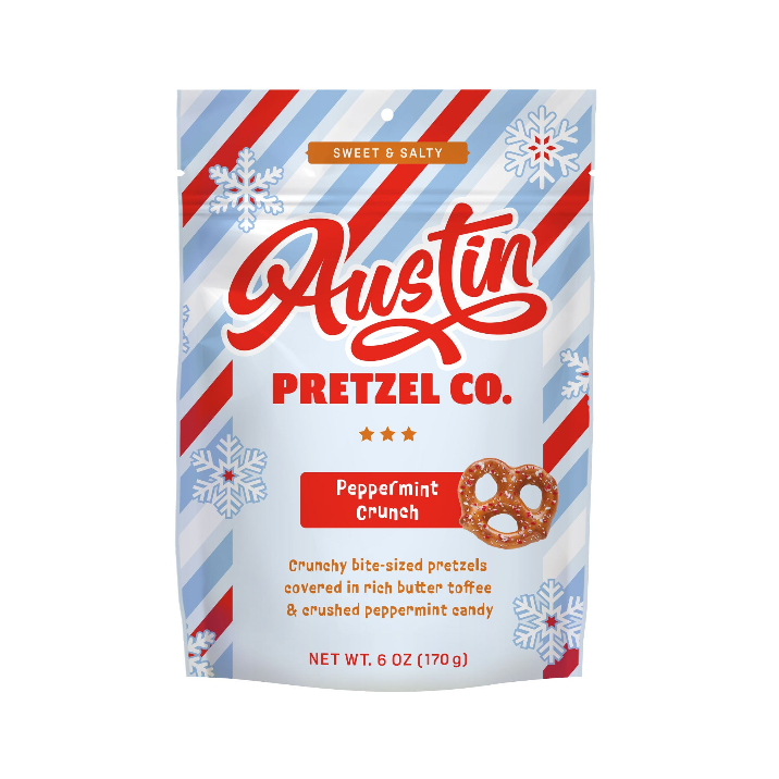 Peppermint Crunch Pretzels