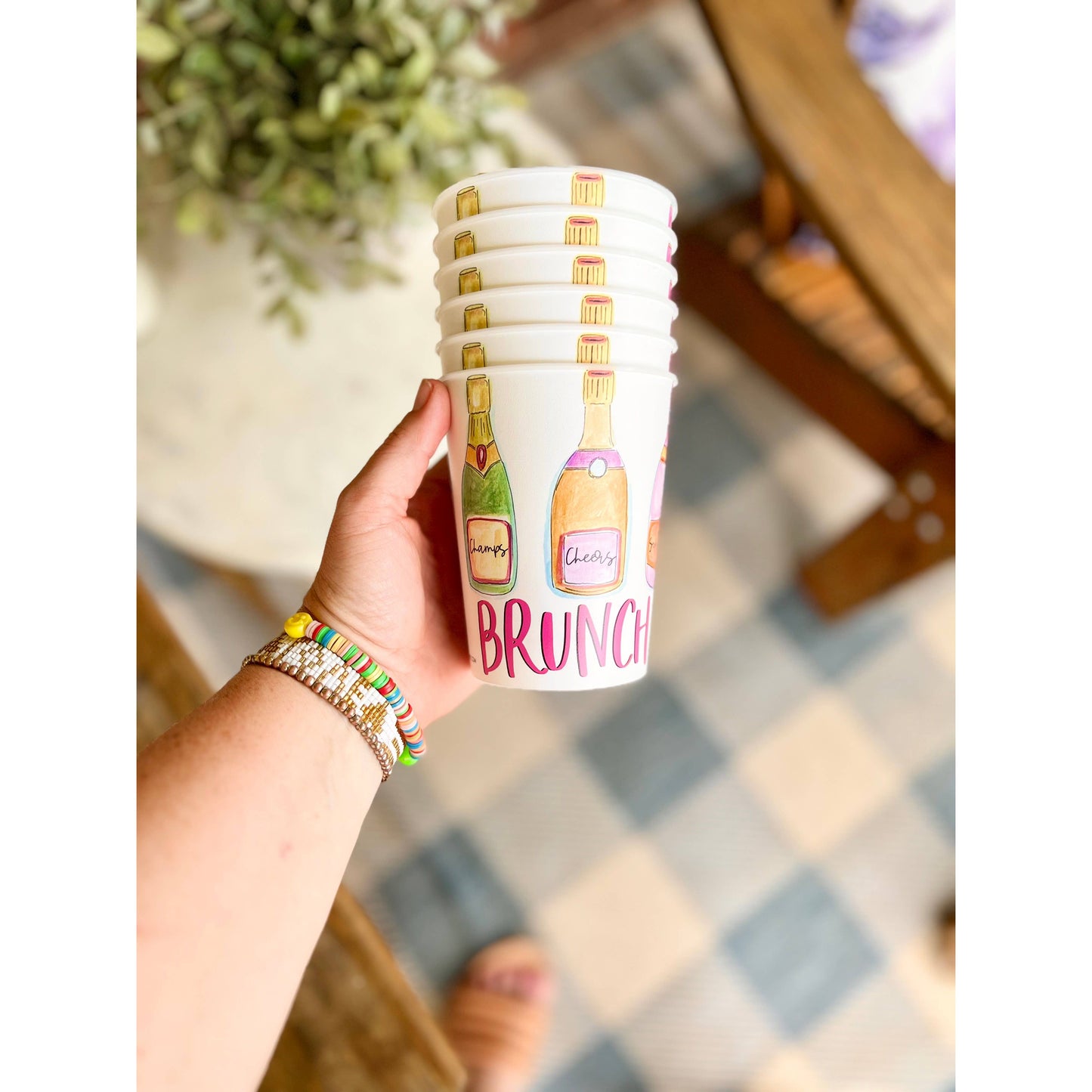 Happy By Rachel, LLC - Brunch Babes Reusable Party Cups (set of 6)