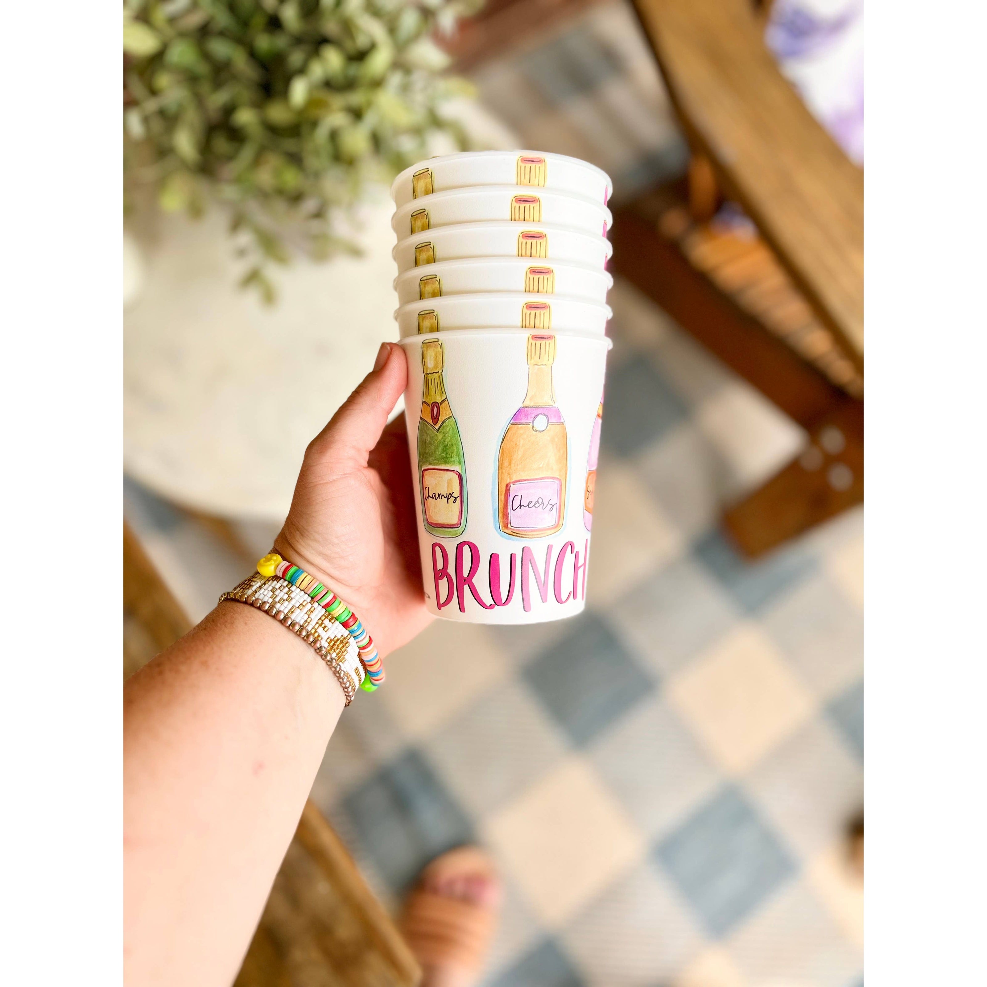 Happy By Rachel, LLC - Brunch Babes Reusable Party Cups (set of 6)