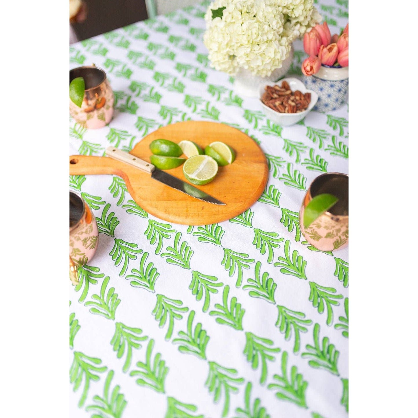 Mended - Table Throw - Palmetto, Evergreen & Vine