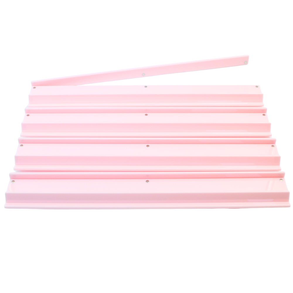 My Fair Mahjong - MAHJONG RACKS | Premium Acrylic | 4 Racks + 4 Pushers: Solid Macaron Pink