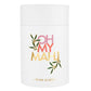 Gold Foil Stemless Wine Glass - Oh My Mahj: 17oz, 4.5" H
