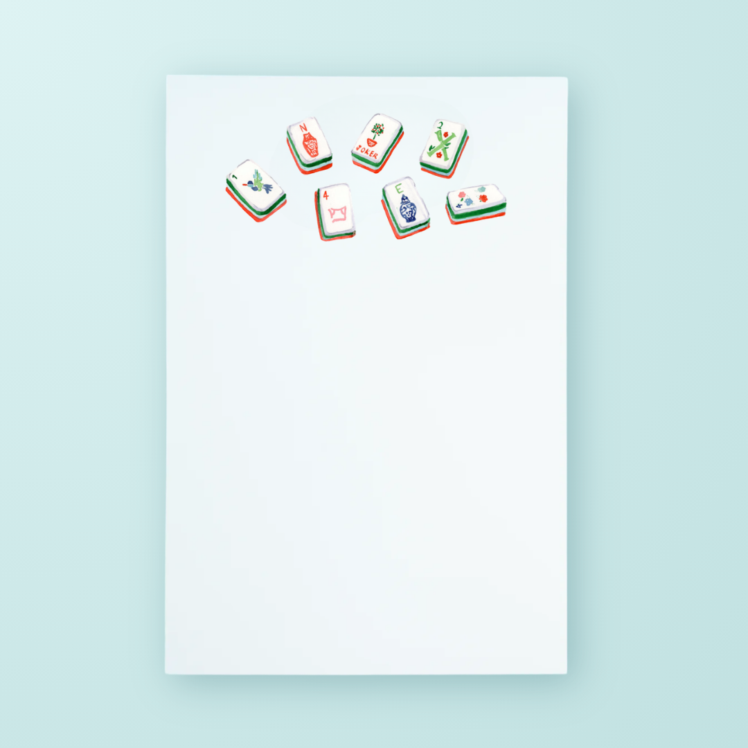 Taylor Paladino - Nantucket Mahjong Tiles Notepad