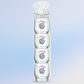 Fabuplates - Mahjong Stemless 4ct Set Wine Glasses "Dot Crack Bam"
