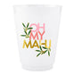 Mahj Gold Foil Frost Cups - Oh My Mahj: 16 oz, (set of 8)