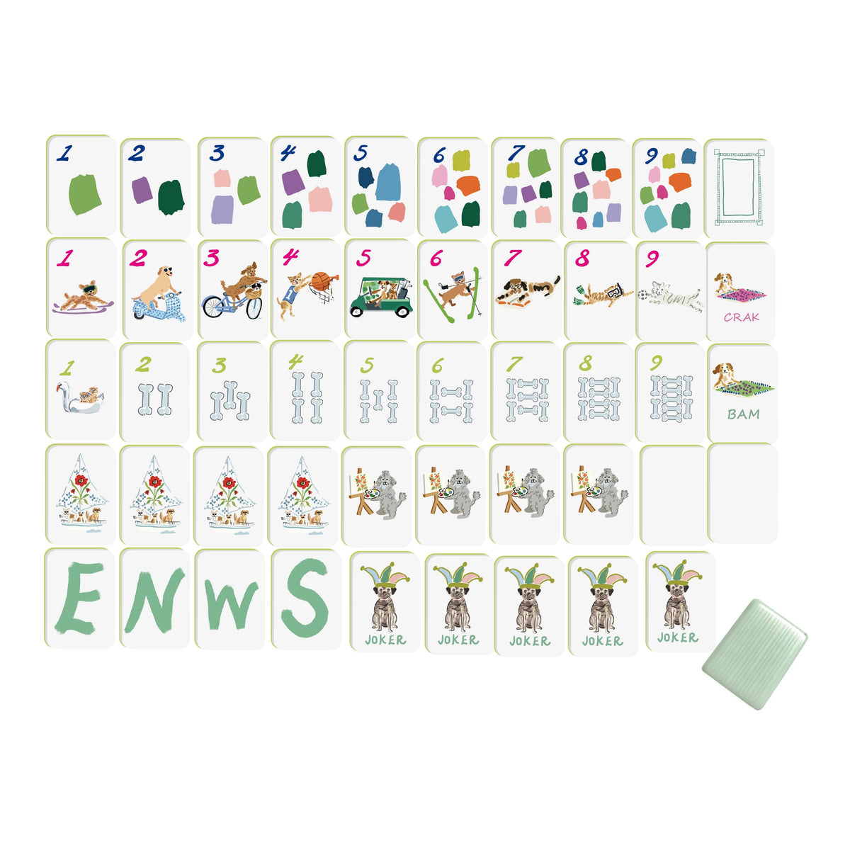 KEVA - Doggie Dog Mahjong Tiles