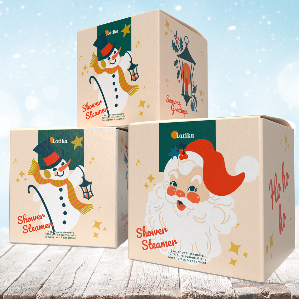 Christmas Shower Steamer Cube - Santa