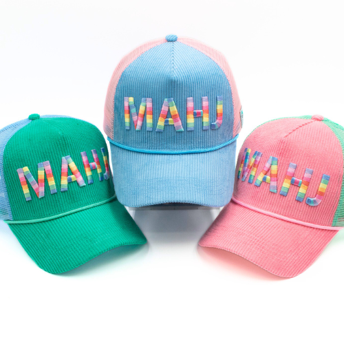 My Fair Mahjong - MAHJONG HAT | Corduroy Trucker | MAHJ: Pink