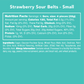 Strawberry Sour Belts Candy