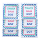 My Fair Mahjong -  Crack Bam Dot Mahjong Napkins - 50-Pack | 5'' x 5'' folded